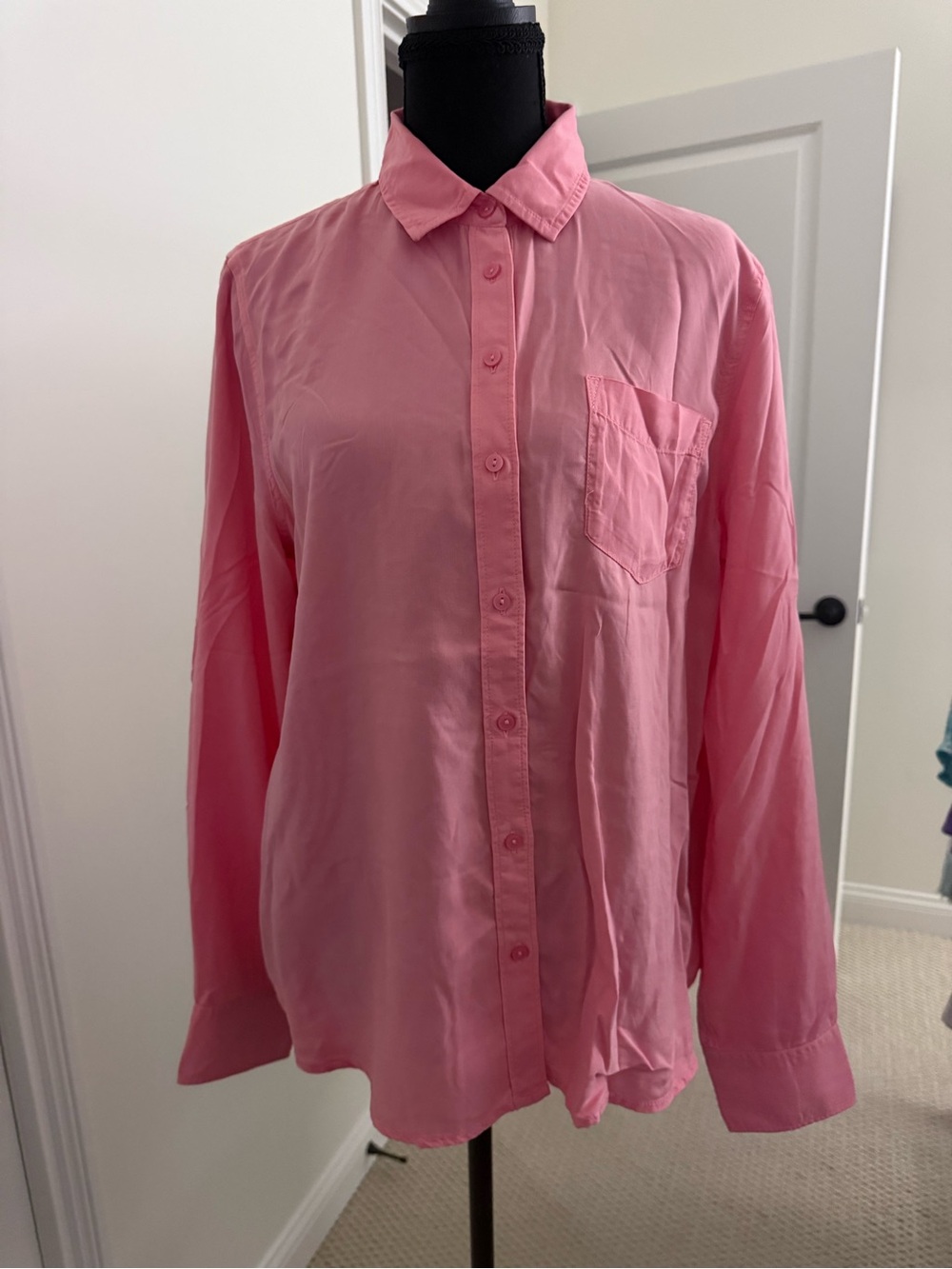 Classic women’s Pink Button-Up Shirt